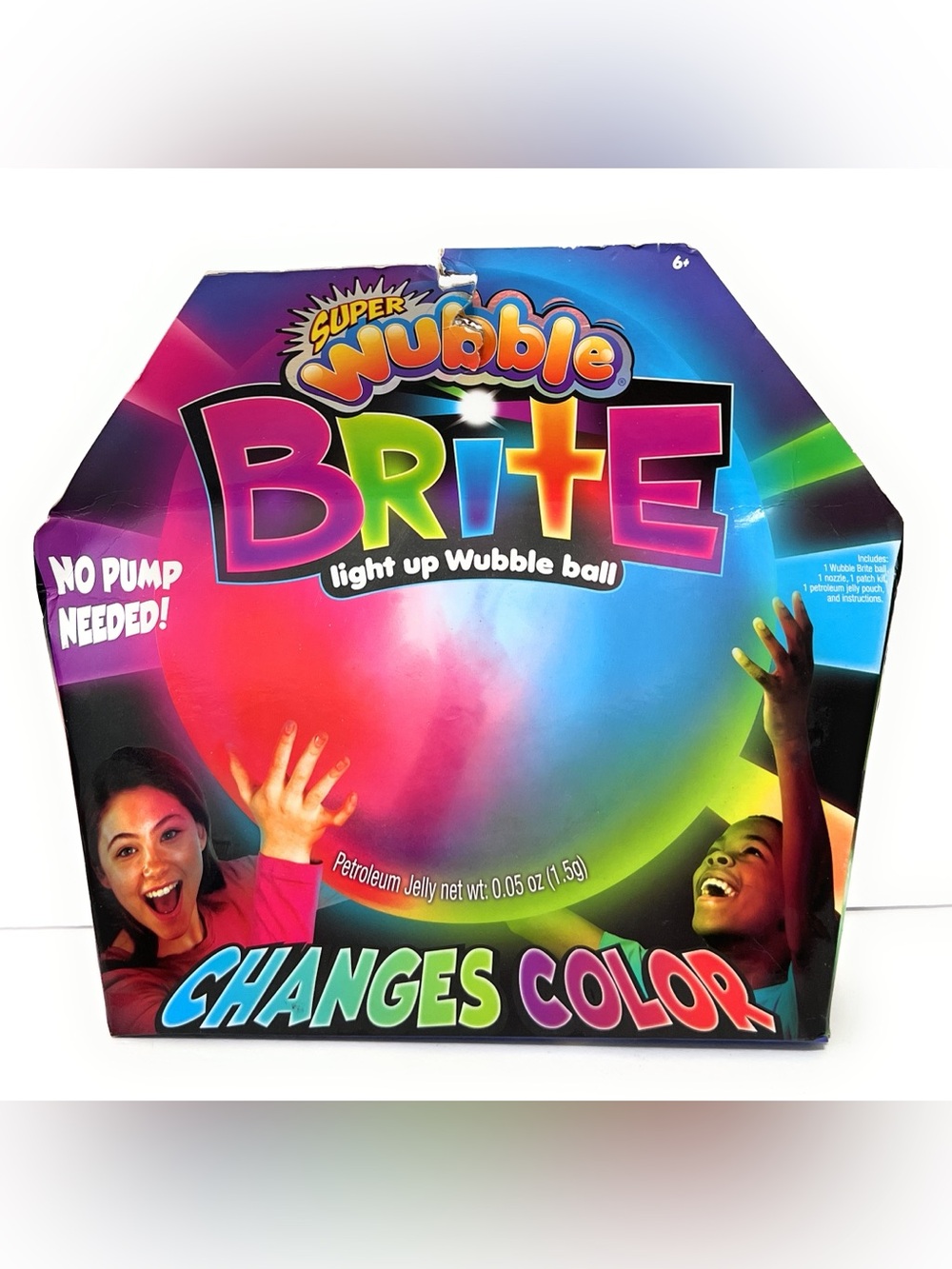 SUPER Wubble Bubble BRITE Ball Light Up Color Changing LED Toy